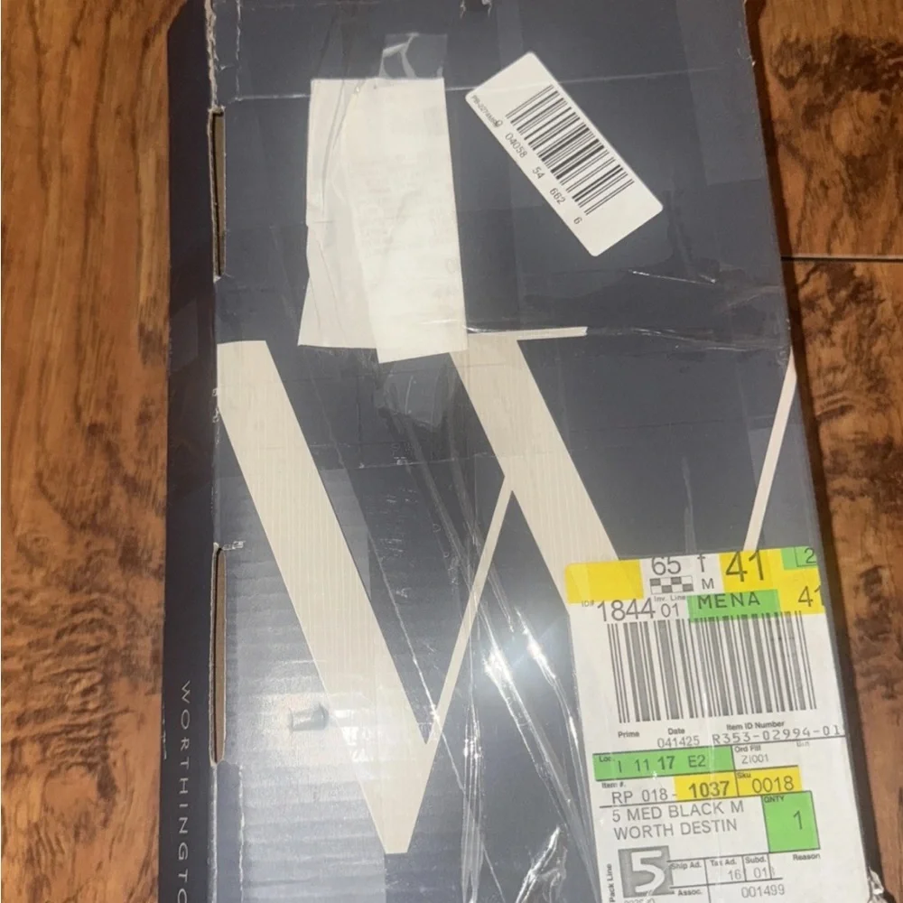 Women Worthington Destin Size 5M Mules/ Slip On Penny Loafers Black & White - Picture 8 of 13